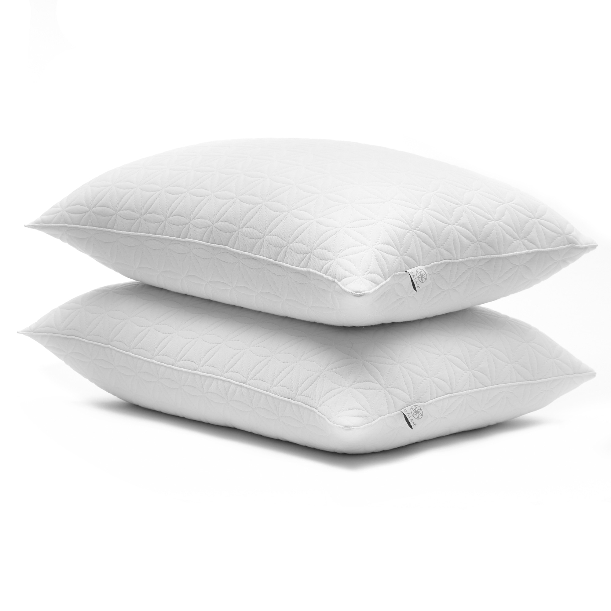 GAIAM Om Soft Aero Loft Knit Down Alternative Pillow Twin Pack Queen Set of 2