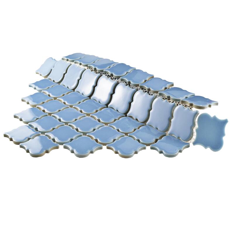 Merola Tile Hudson Tangier Light Blue 12-3/8" x 12-3/8" Porcelain Floor and Wall Tile