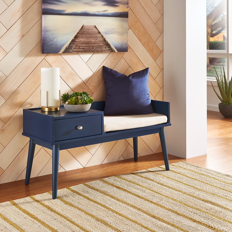 Niklas 1-drawer Cushioned Entryway Bench iNSPIRE Q Modern