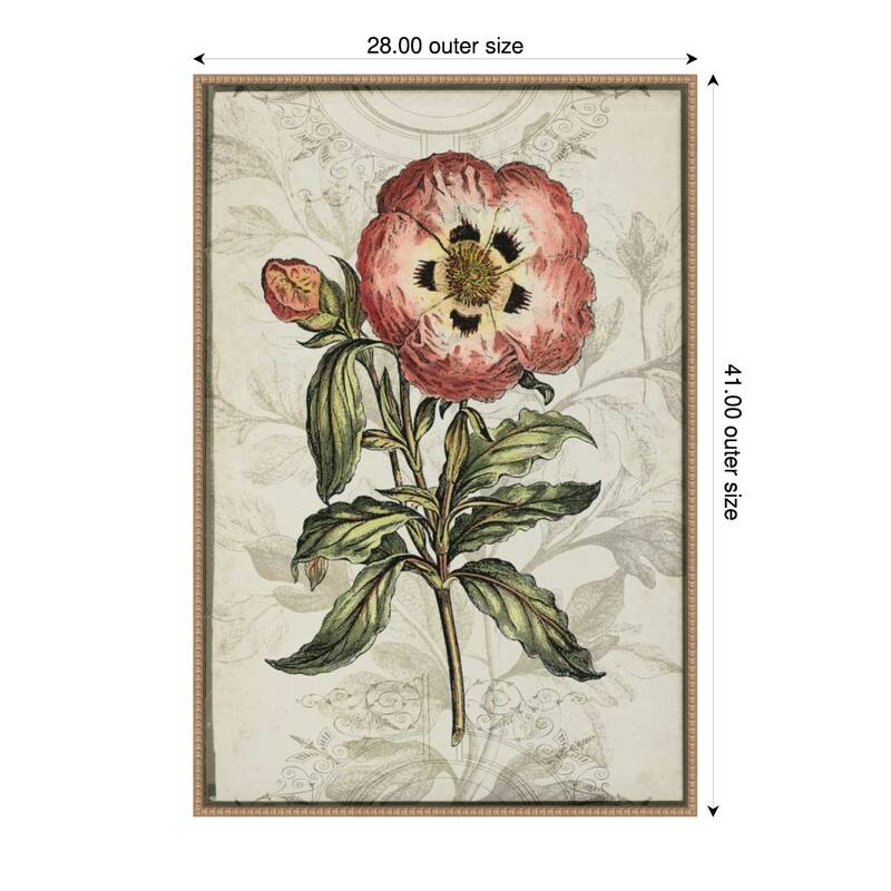 Keepsake Floral No. 2 by Jennifer Goldberger (28 x 41 in.), Framed Canvas Wall Art Print