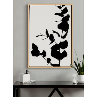 Kate and Laurel Sylvie BB Branch Framed Canvas by Border Bloom