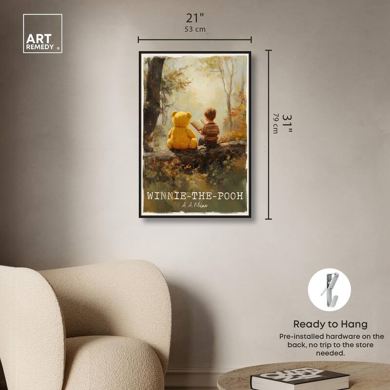 Classic Winnie the Pooh Canvas by Art Remedy