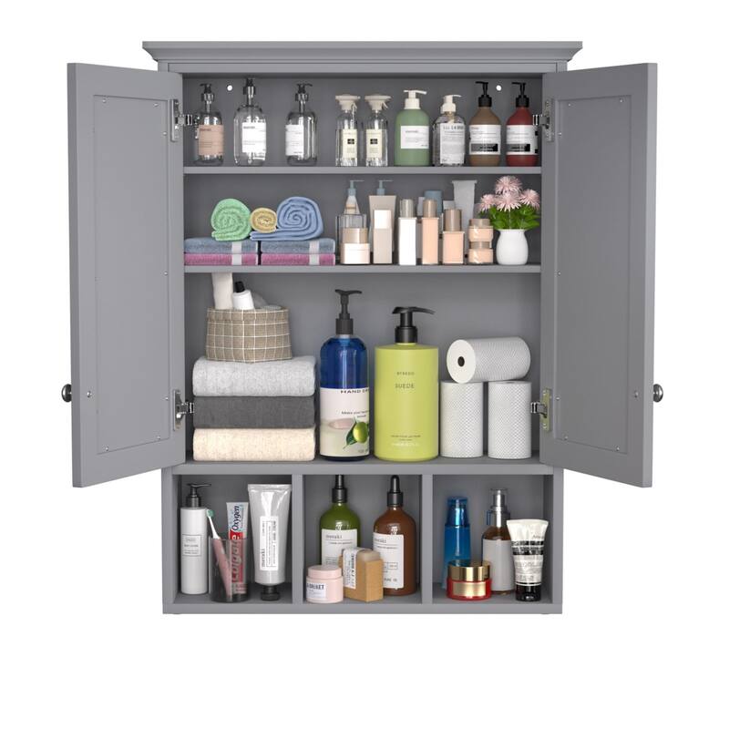 VEIKOUS Oversized Bathroom Medicine Cabinet Wall Mounted Storage with Mirrors