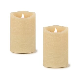 Simplux LED Designer Candle w/ remote (Set of 2) - 3.5 x 3.5 x 5 - Bed ...