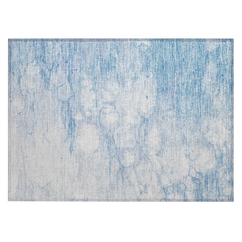 Machine Washable Indoor/ Outdoor Chantille Abstract Modern Rug