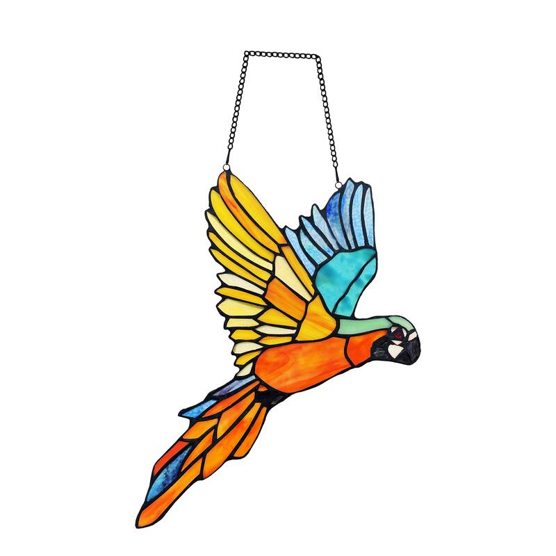 Macaw Parrott Widow Panel/ Suncatcher