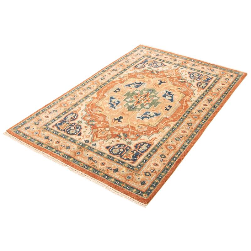 ECARPETGALLERY Hand-knotted Jules Serapi Copper Wool Rug - 5'3 x 8'2