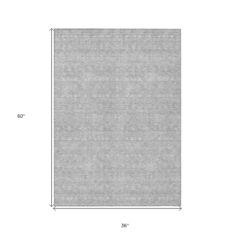 HomeRoots Floral Transitional Rectangle Outdoor Rug