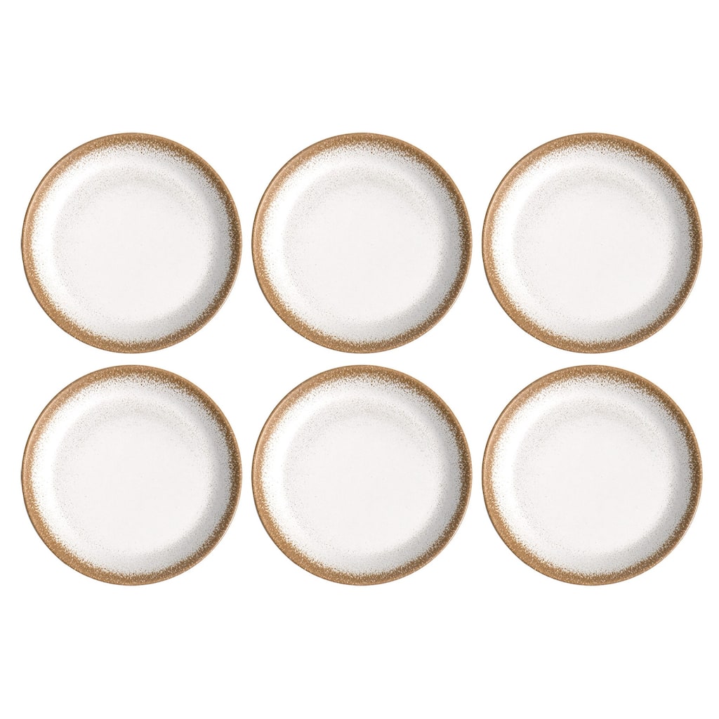 Abode Homewares by TarHong Carmel Reactive Salad Plate (MERGE) , 8.0", Set of 6