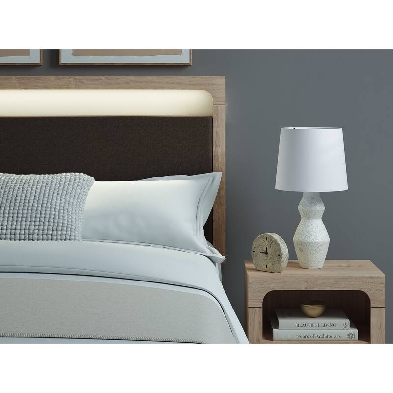 Signature Design by Ashley Prandefort Light Brown Upholstered Panel Headboard - Queen