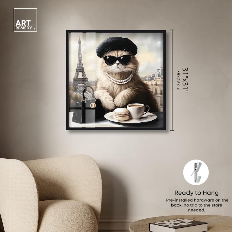 Cat in Paris Treats Shadowbox by Art Remedy
