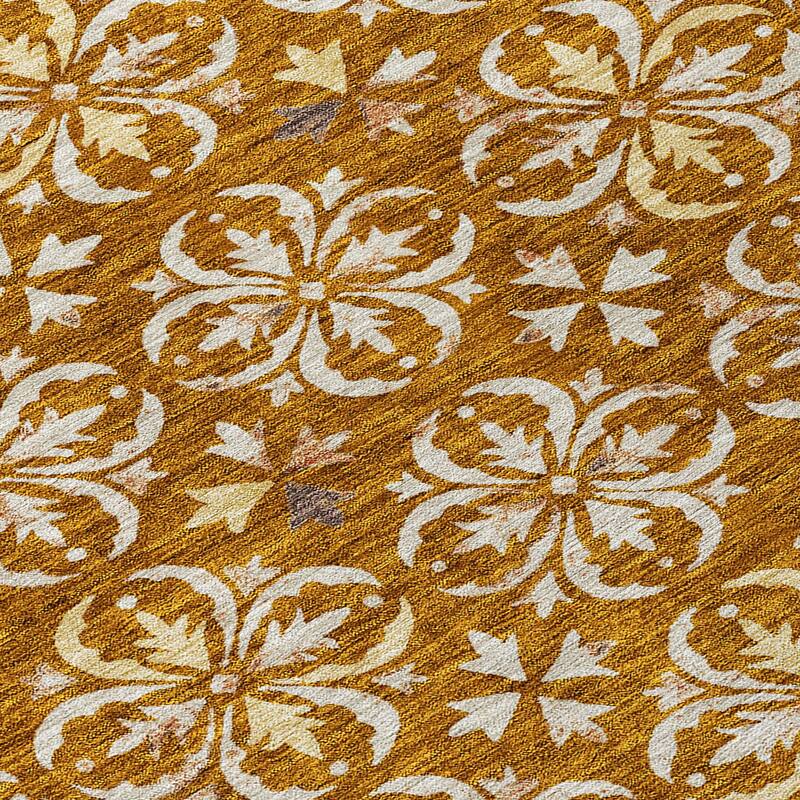 Machine Washable Indoor/ Outdoor Chantille Traditional Medallion Rug