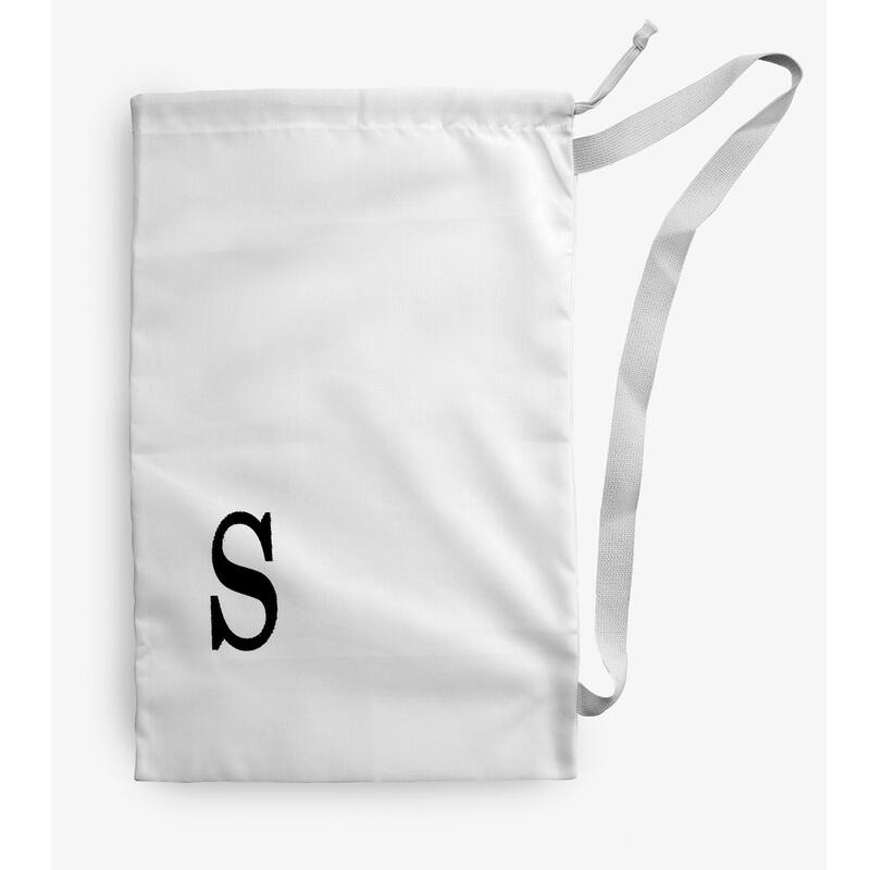 Modern Monogram Laundry Bag - 18" x 29" - White/Black