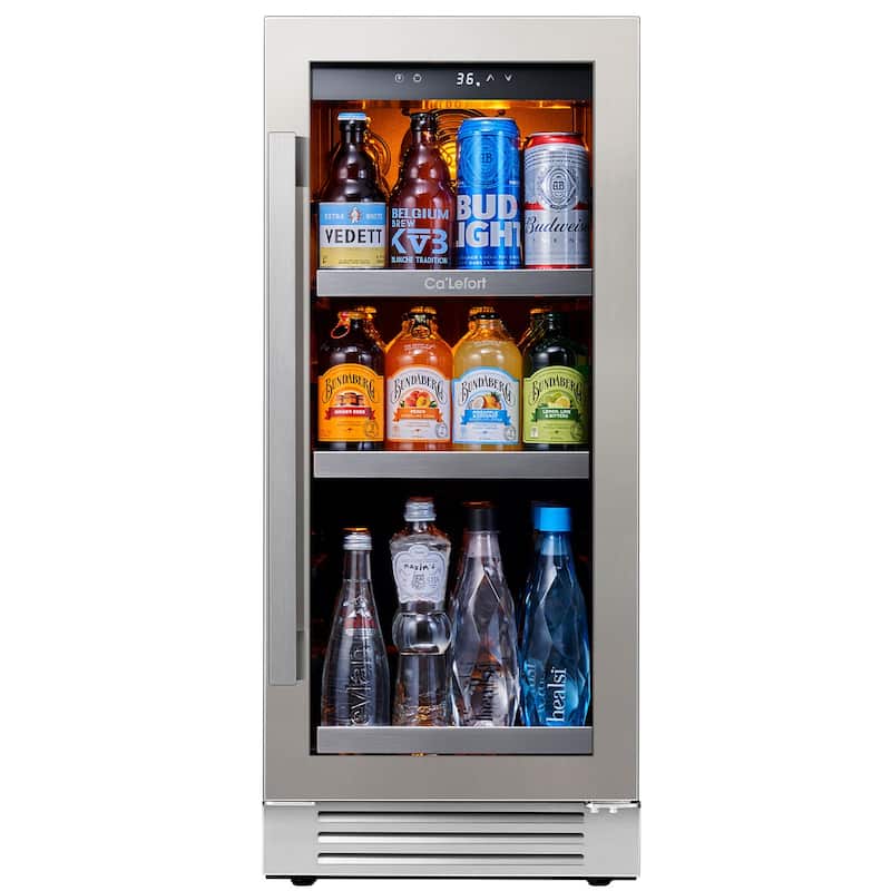 15 Inch 80 Can Built-in/ Freestanding Beverage Cooler