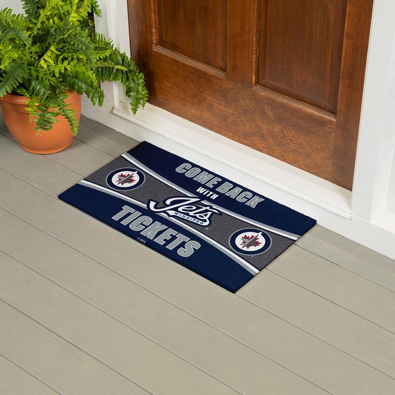 Washington Capitals 28 in. x 16 in. PVC "Come Back With Tickets" Trapper Door Mat