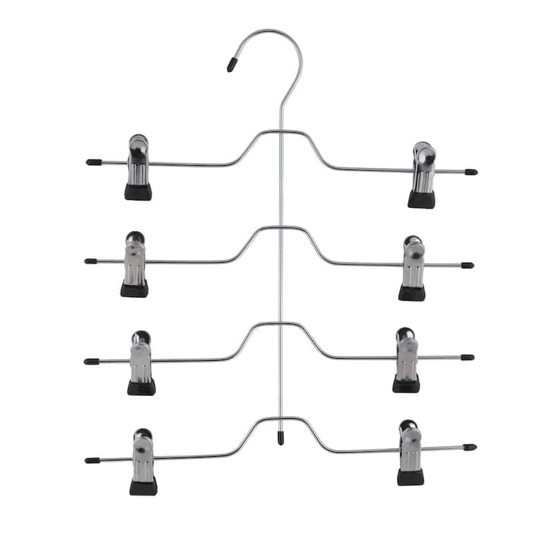 Organize It All Chrome 4 Tier Skirt and Slack Hanger
