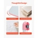 preview thumbnail 6 of 8, Pink Kids Height Adjustable Chair and Desk with Bookshelf and Storage Drawer and - 31.50 x 23.62 x (21.26 - 28.74) in