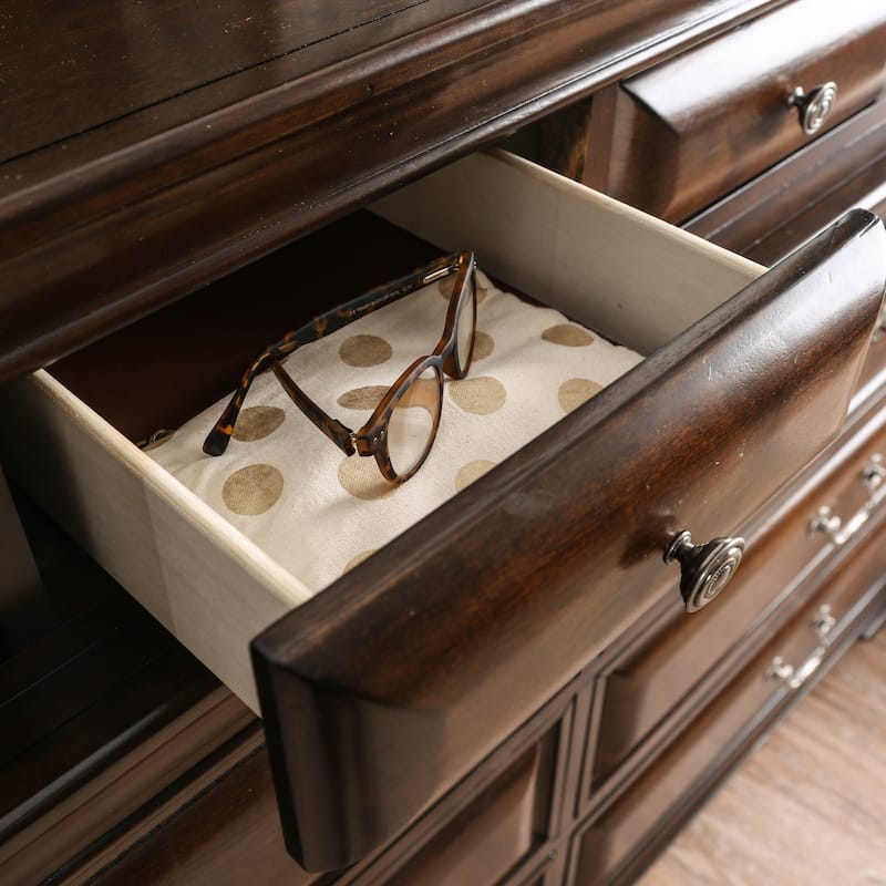 Oslo Transitional 10-Drawer 56-inch Wide Wood Dresser by Furniture of America