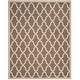 preview thumbnail 3 of 2, SAFAVIEH Courtyard Heimgard Casual Rug 8' x 10' - Dark Beige/Beige
