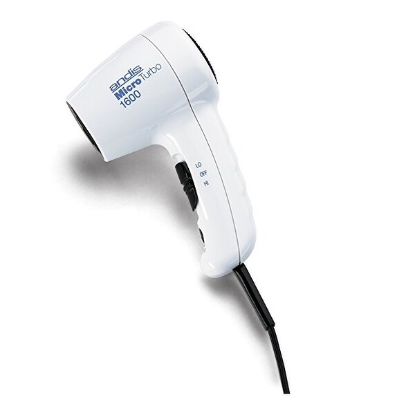 Andis 33805 White 1600-Watt Microturbo Dual Voltage Hair Dryer