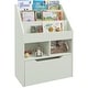 preview thumbnail 1 of 7, HOMCOM Kids Bookcase Multi-Shelf Rack Organizer with Storage Drawer for Books, Playroom, Pale Green Green
