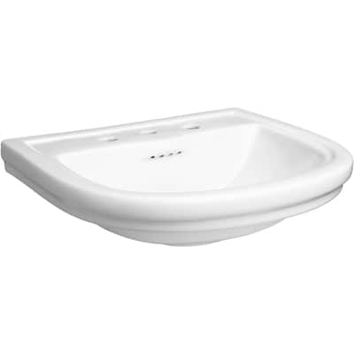 DXV St. George 23-3/4" Specialty Vitreous China Pedestal Bathroom Sink
