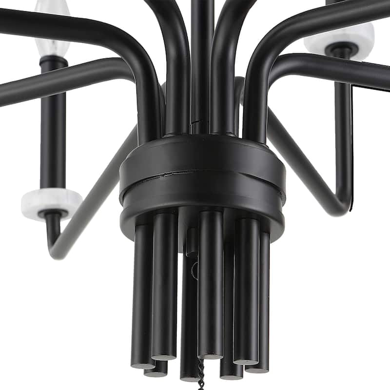 Uttermost Ebony Elegance 8 Light Chandelier - 21"H x 34"Dia