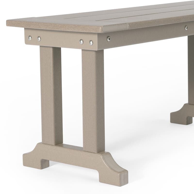 Laguna Hdpe All Weather Outdoor Patio 65" Bench