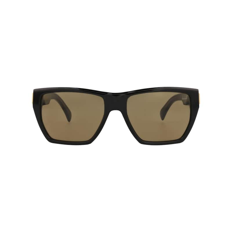 Dunhill Square-Frame Recycled Acetate Sunglasses - Black Black Brown - Black - Brown Lens