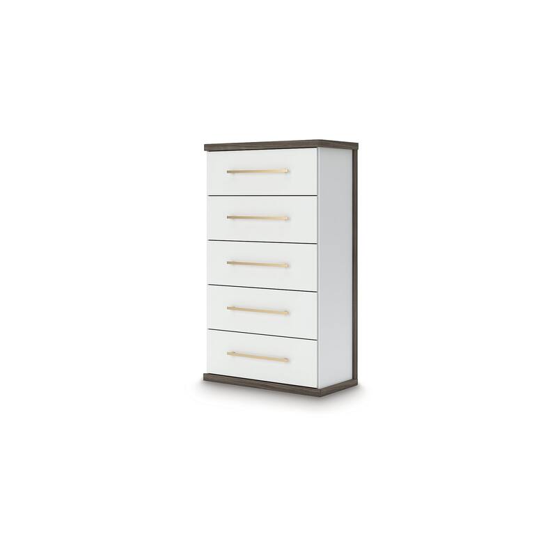 Signature Design by Ashley Nendalane Brown/White Chest of Drawers