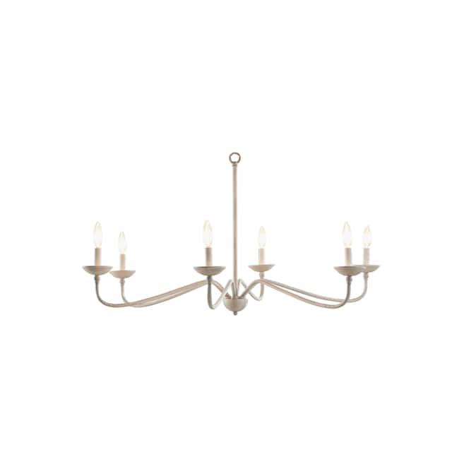 Hampton Hill Brighton 6-Light Farmhouse Metal Chandelier