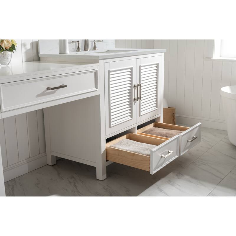 Estate 102" Double Sink Bathroom Vanity Modular Set