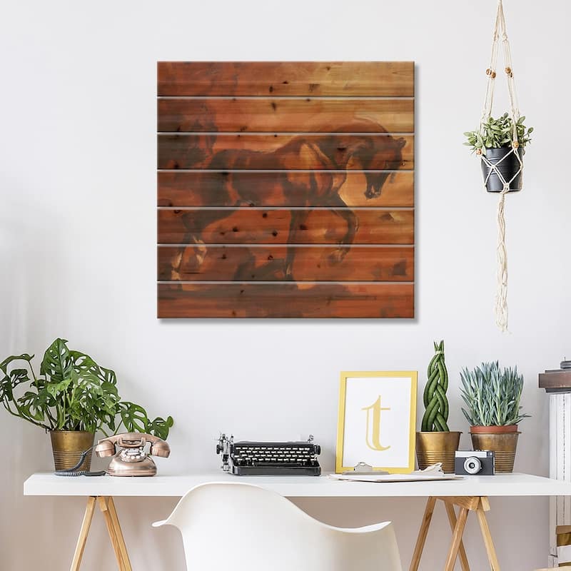 Arab I Print On Wood by Zil Hoque - Multi-Color