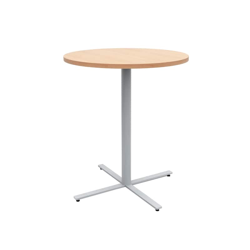 JURNI 42" Tall Pub Table, 36" Round Bar Table - Fusion Maple