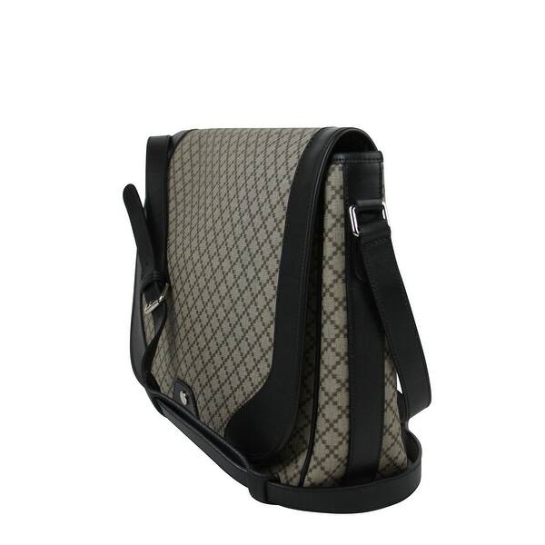 Shop Gucci Men S Supreme Beige Ebony Diamante Canvas Messenger Bag