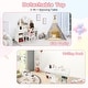 preview thumbnail 5 of 11, GIMMYFIVE Princess Makeup Desk & Chair Set Withtouch Light Detachable Tri-Folding Mirror