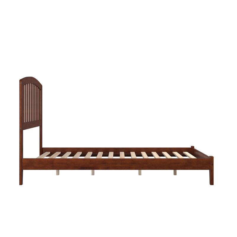 Richmond Full Low Profile Wood Platform Bed in Walnut