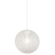 preview thumbnail 1 of 6, Kovacs P5570 Entwined 1 Light 16" Wide Pendant with Rattan Shade