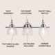 preview thumbnail 29 of 113, Shirley Metal/Glass LED Vanity Light, by JONATHAN Y