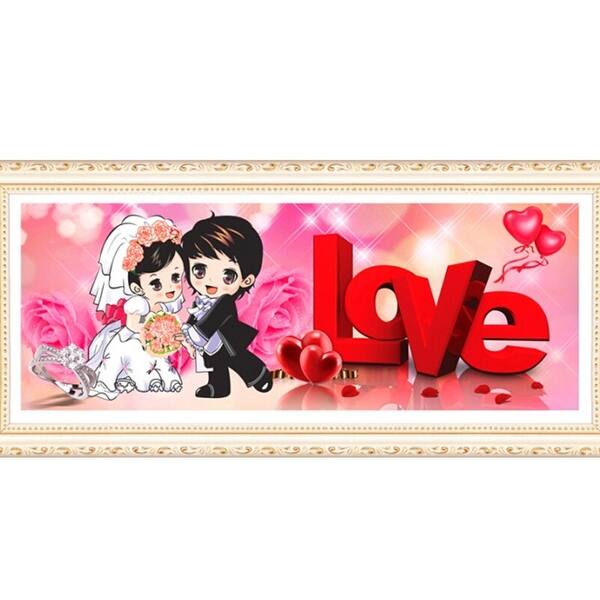 Shop 5d Diamond Painting Wedding Living Room Love You Figure