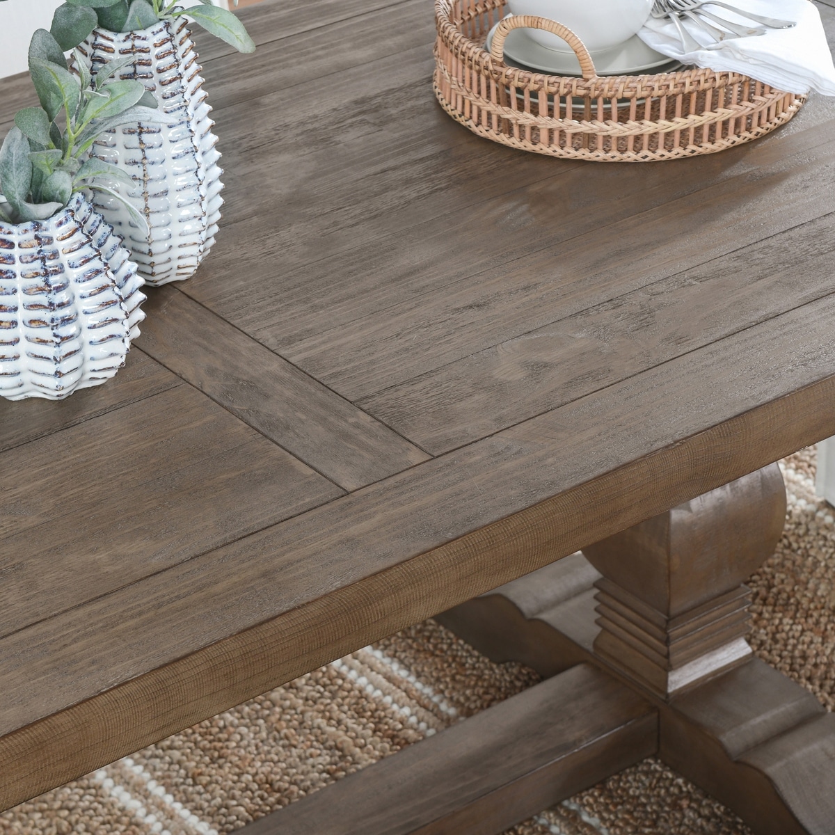 Kasey reclaimed wood dining on sale table by kosas home