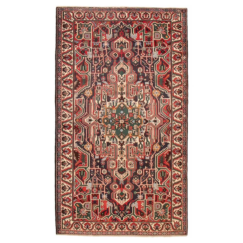 ECARPETGALLERY Hand-knotted Kayseri Dark Navy Wool Rug - 5'6 x 9'6 - Dark Navy - 5'6 x 9'6