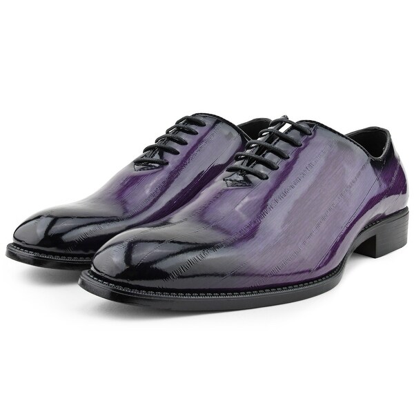 purple and black mens dress shoes