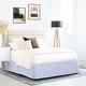 preview thumbnail 35 of 44, Nestl Pleated 14 inch Tailored Drop Bed Skirt - Soft Double Brushed Premium Microfiber Ruffle Bed Skirt Full - Ice Blue