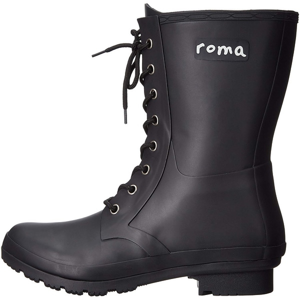 short lace up rain boots