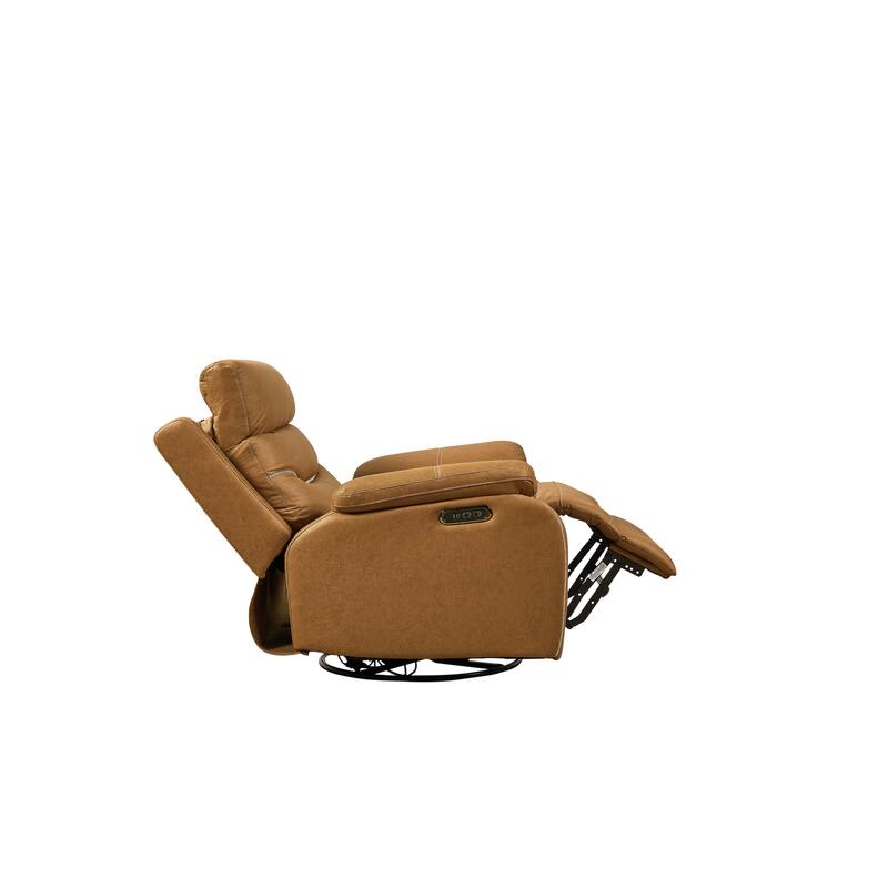 Christopher Knight Home - Liyasi Dual OKIN Motor Swivel Rocker Recliner with Infinite Position, Power Headrest, and USB Charging