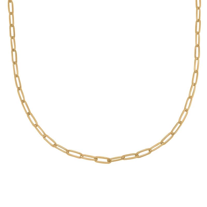 Victoria Townsend Gold Plated Paper Link Chain Necklace