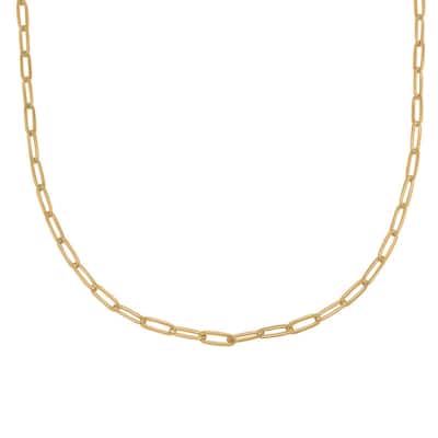 Victoria Townsend Gold Plated Paper Link Chain Necklace
