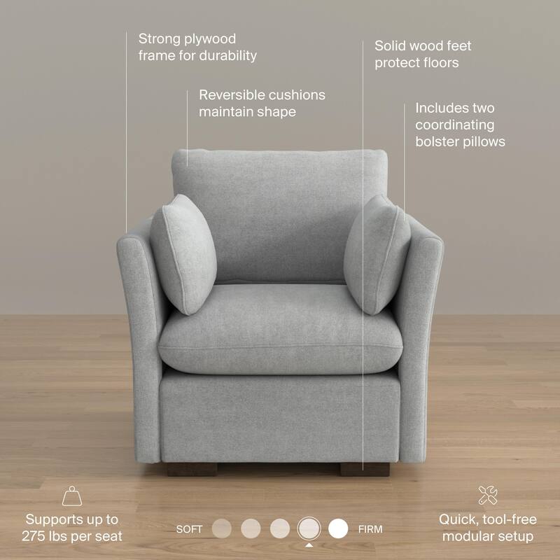 Bush Home Sienna Modular Accent Chair