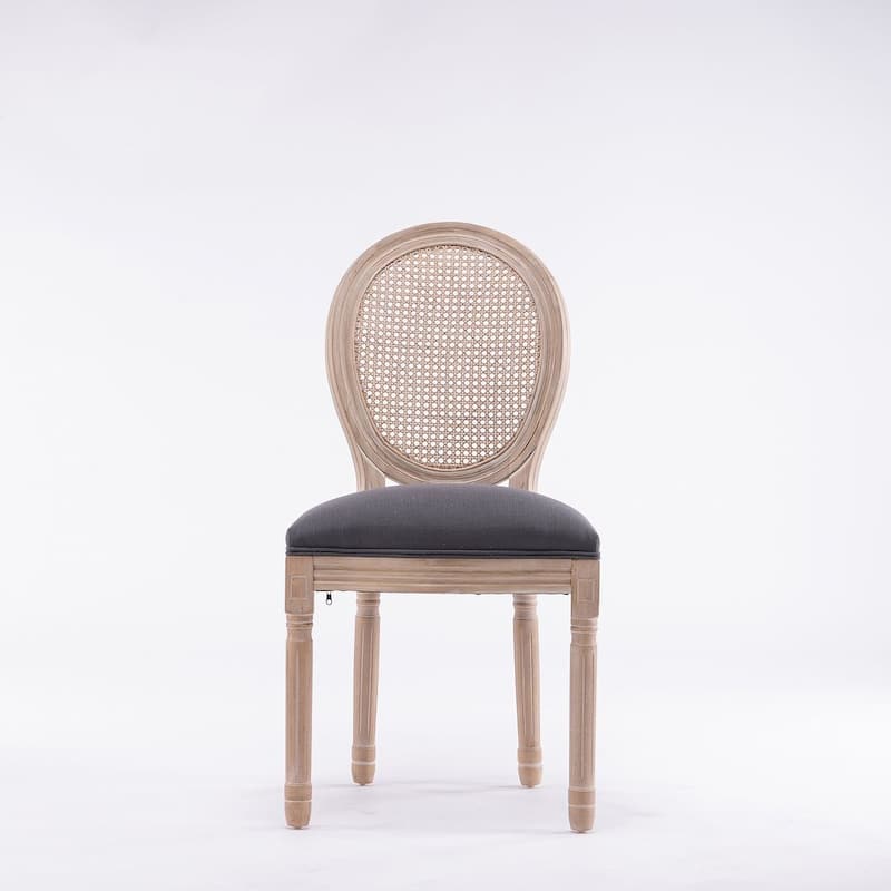 French Style Solid Wood Dining Chair Set of 2